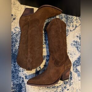 Thursday Boot Company Rodeo Cinnamon Suede Western Women's Boots
